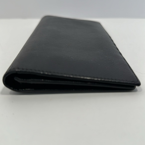 Authentic PRADA Men's Saffiano Leather Bi-Fold Long Wallet- Black - Picture 12 of 15